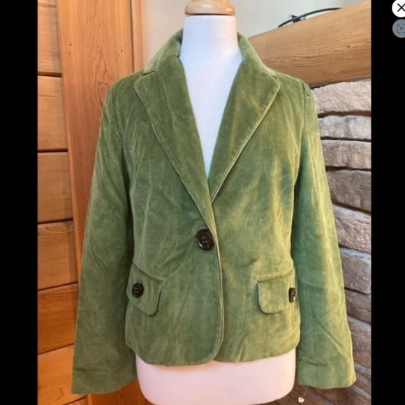 Talbots Jackets & Blazers - Talbots Green Corduroy Stretch Blazer
